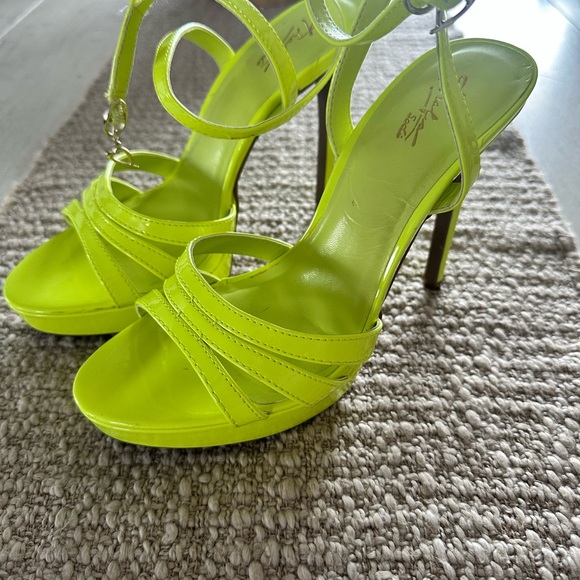 Thalia Sodi Lime Green Strappy Heels - Picture 1 of 6